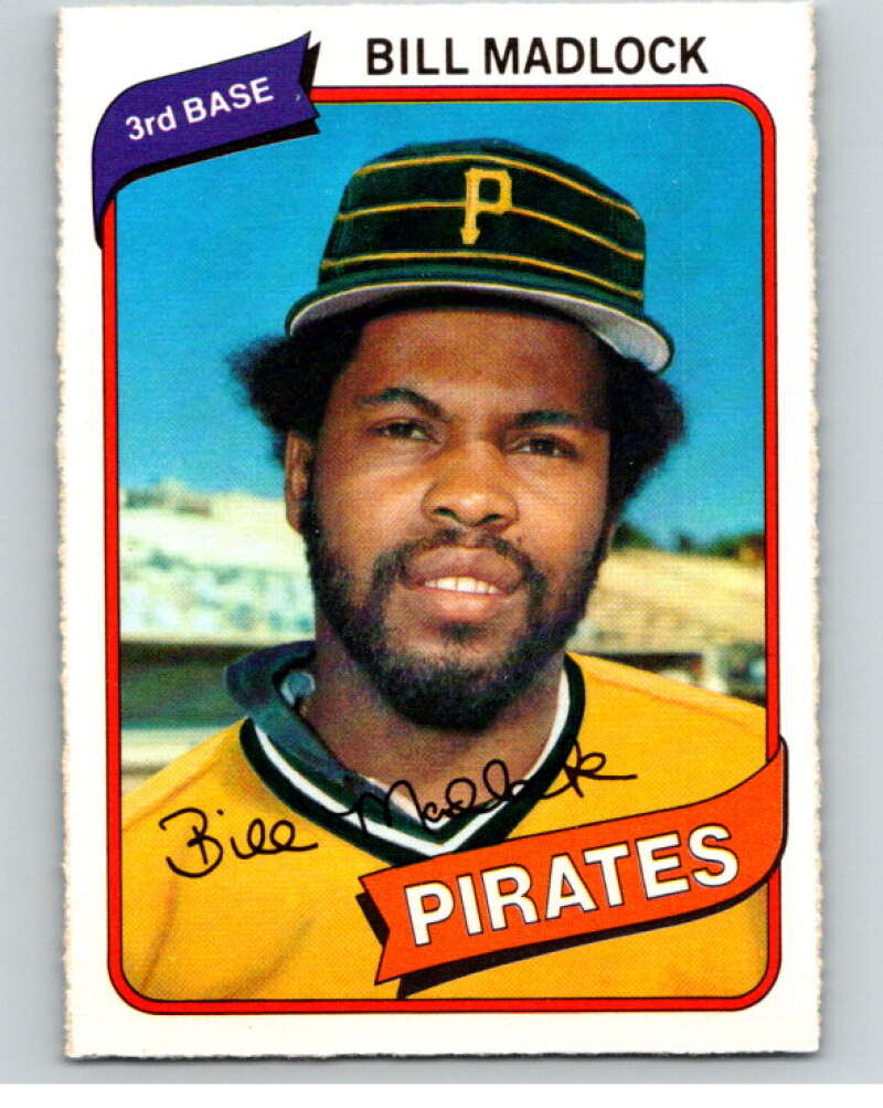 1980 O-Pee-Chee #30 Bill Madlock  Pittsburgh Pirates  V78902 Image 1
