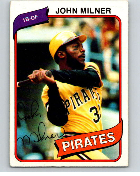 1980 O-Pee-Chee #38 John Milner  Pittsburgh Pirates  V78926 Image 1
