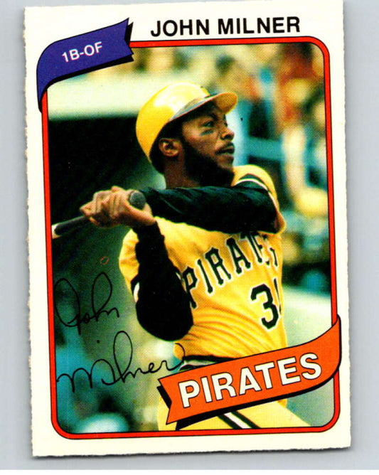 1980 O-Pee-Chee #38 John Milner  Pittsburgh Pirates  V78927 Image 1