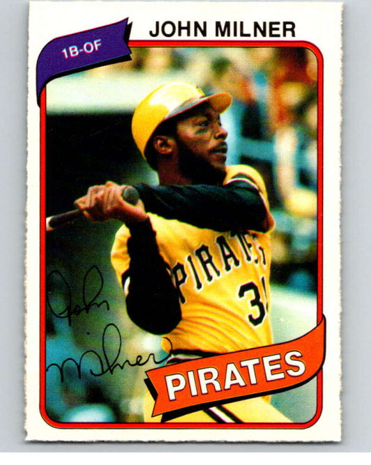 1980 O-Pee-Chee #38 John Milner  Pittsburgh Pirates  V78929 Image 1