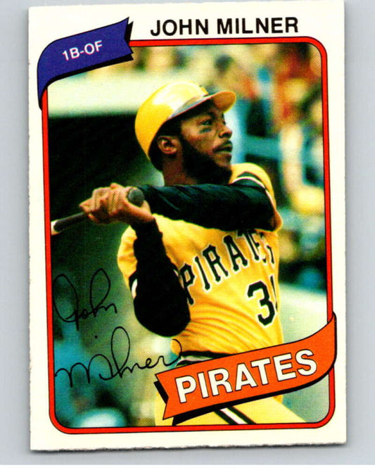 1980 O-Pee-Chee #38 John Milner  Pittsburgh Pirates  V78930 Image 1