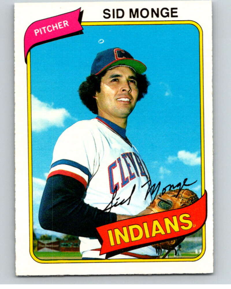 1980 O-Pee-Chee #39 Sid Monge  Cleveland Indians  V78933 Image 1