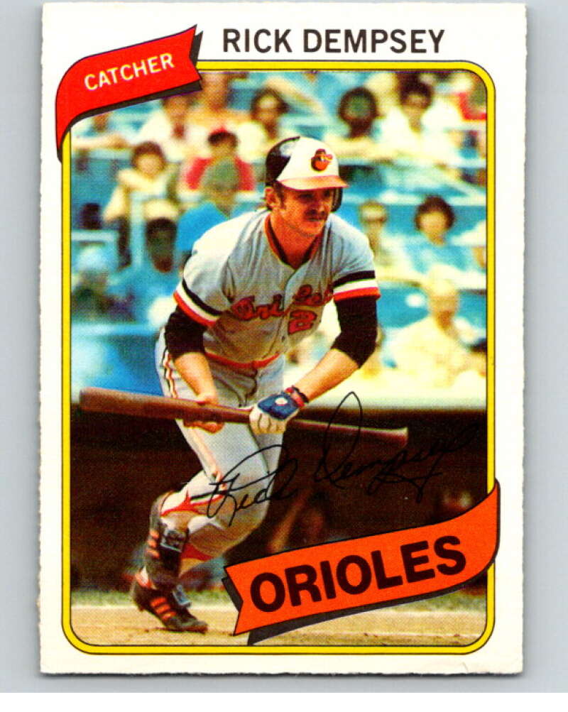 1980 O-Pee-Chee #51 Rick Dempsey  Baltimore Orioles  V78959 Image 1