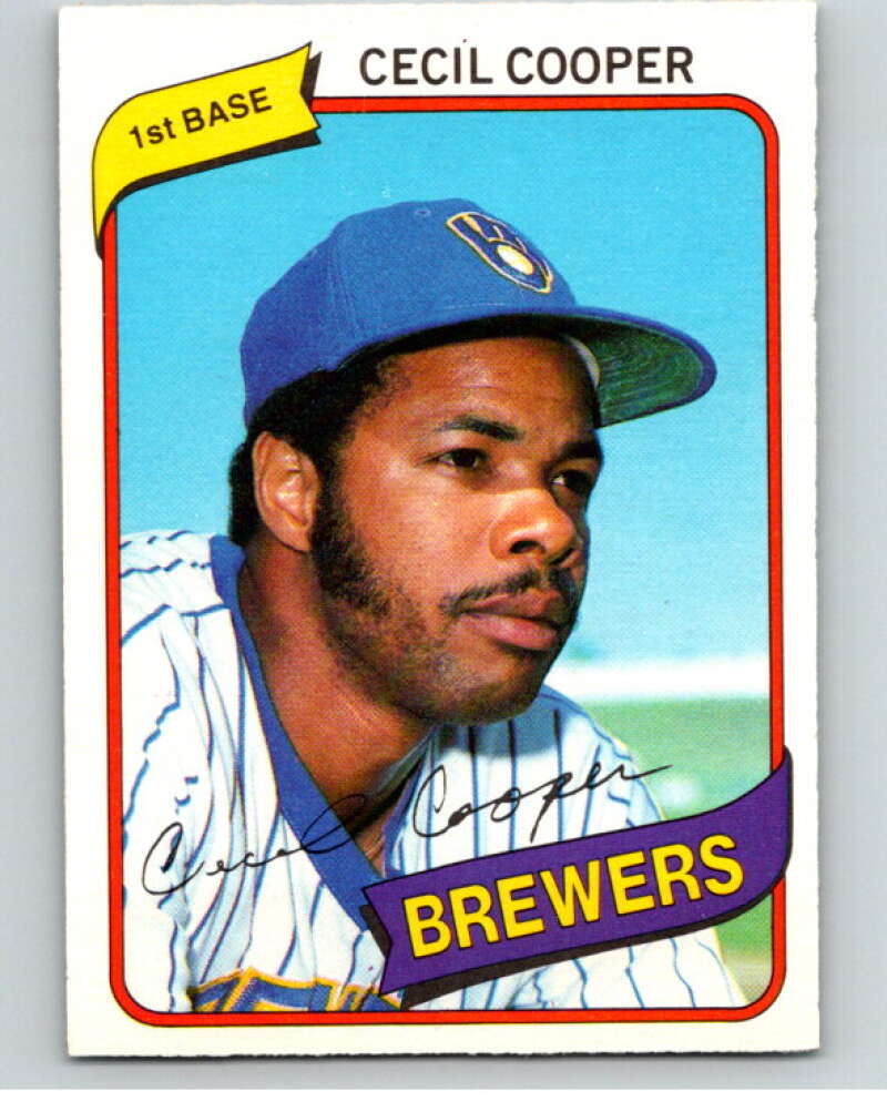 1980 O-Pee-Chee #52 Cecil Cooper  Milwaukee Brewers  V78961 Image 1