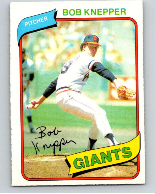 1980 O-Pee-Chee #61 Bob Knepper  San Francisco Giants  V78988 Image 1