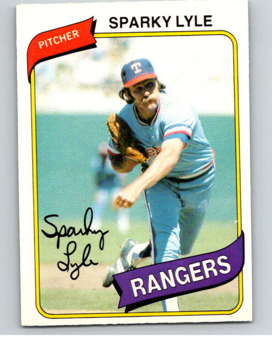 1980 O-Pee-Chee #62 Sparky Lyle  Texas Rangers  V78992 Image 1