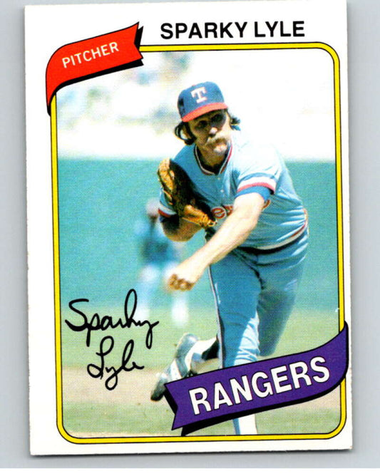 1980 O-Pee-Chee #62 Sparky Lyle  Texas Rangers  V78993 Image 1
