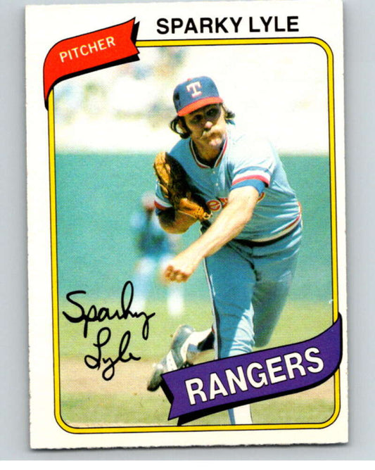 1980 O-Pee-Chee #62 Sparky Lyle  Texas Rangers  V78994 Image 1