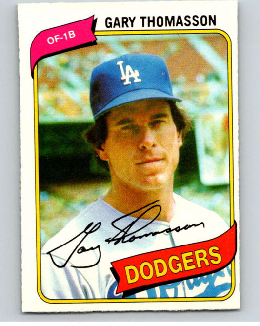 1980 O-Pee-Chee #70 Gary Thomasson  Los Angeles Dodgers  V79017 Image 1