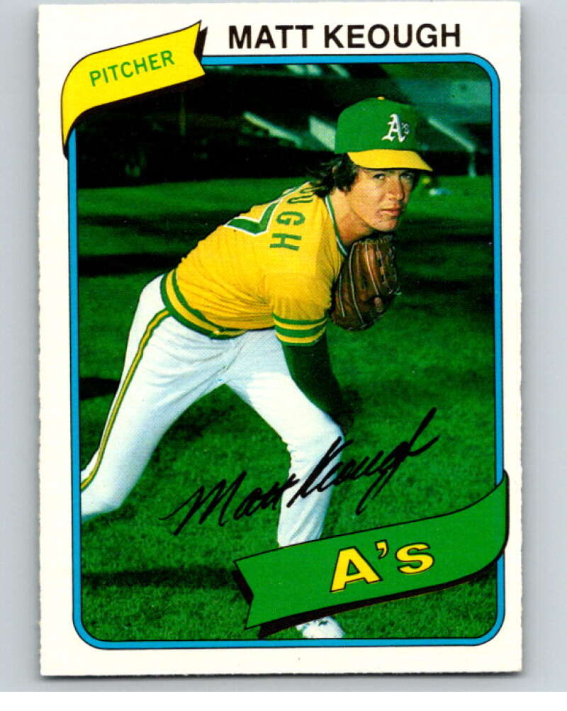 1980 O-Pee-Chee #74 Matt Keough  Oakland Athletics  V79039 Image 1