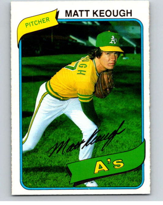 1980 O-Pee-Chee #74 Matt Keough  Oakland Athletics  V79040 Image 1