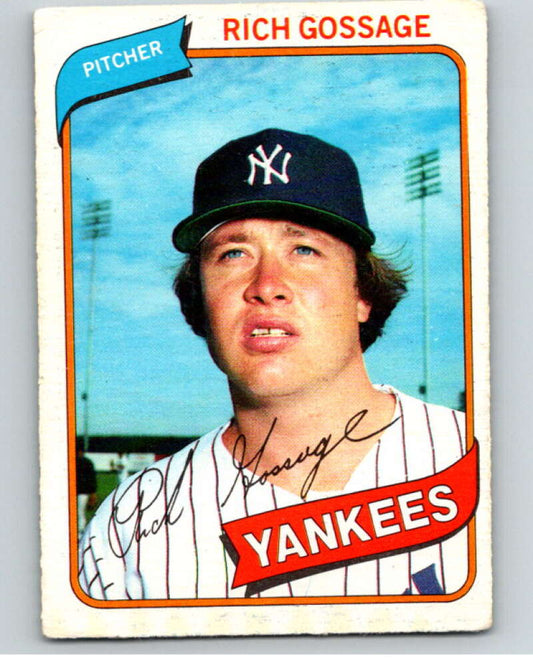 1980 O-Pee-Chee #77 Rich Gossage  New York Yankees  V79049 Image 1