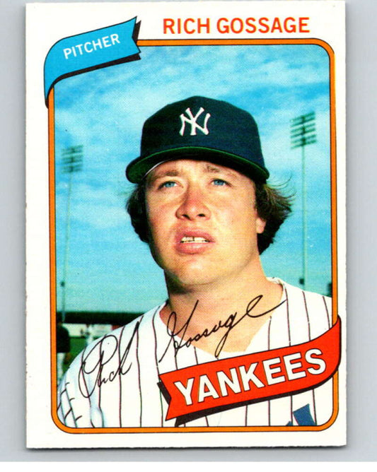 1980 O-Pee-Chee #77 Rich Gossage  New York Yankees  V79051 Image 1