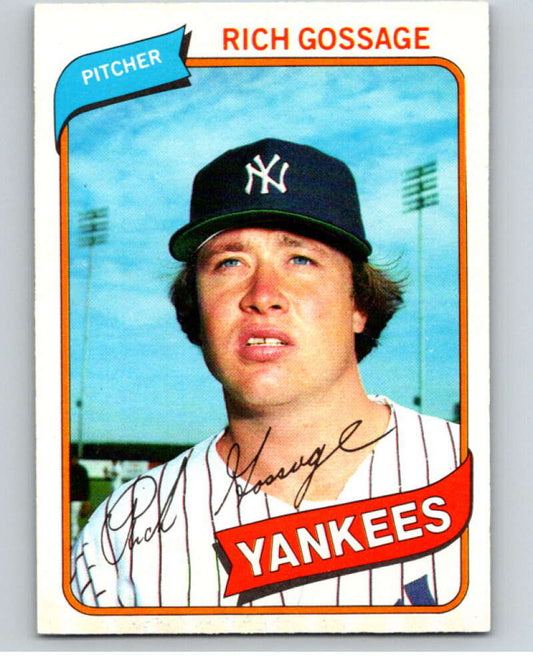 1980 O-Pee-Chee #77 Rich Gossage  New York Yankees  V79052 Image 1