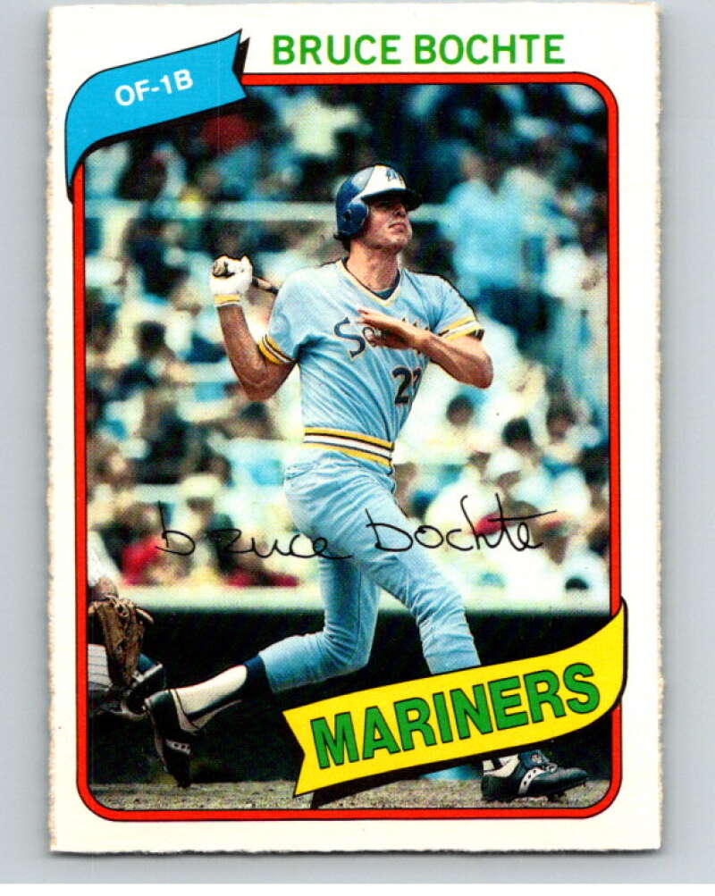 1980 O-Pee-Chee #80 Bruce Bochte  Seattle Mariners  V79061 Image 1