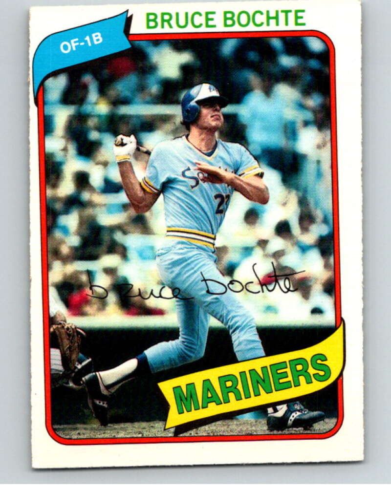 1980 O-Pee-Chee #80 Bruce Bochte  Seattle Mariners  V79062 Image 1