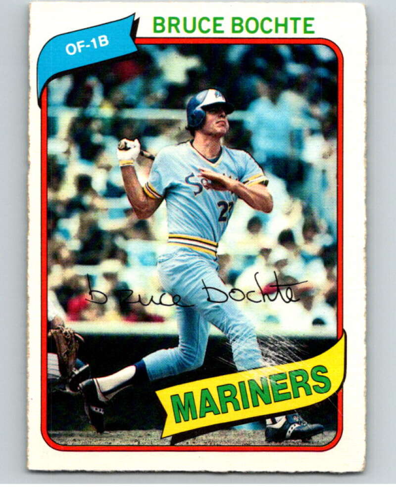 1980 O-Pee-Chee #80 Bruce Bochte  Seattle Mariners  V79063 Image 1