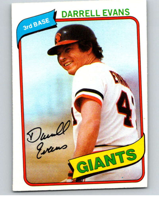 1980 O-Pee-Chee #81 Darrell Evans  San Francisco Giants  V79065 Image 1