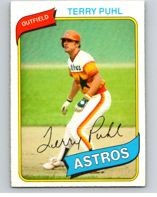 1980 O-Pee-Chee #82 Terry Puhl  Houston Astros  V79068 Image 1