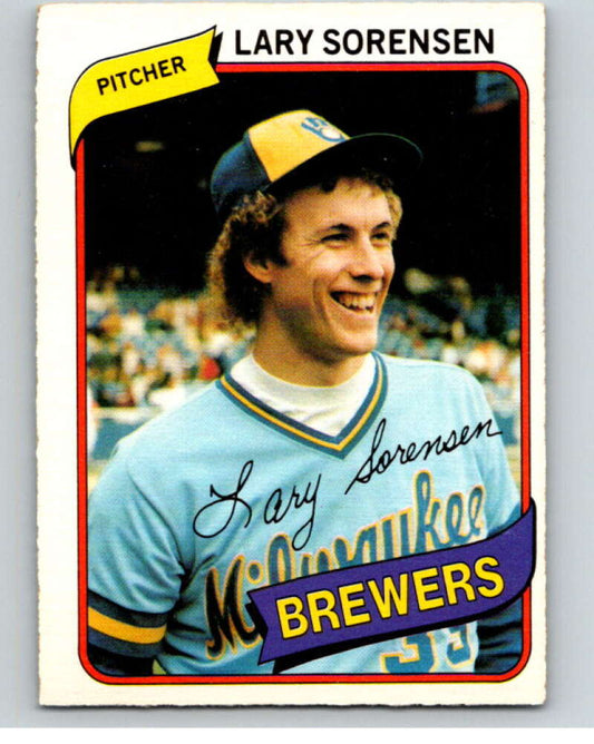 1980 O-Pee-Chee #84 Lary Sorensen  Milwaukee Brewers  V79077 Image 1