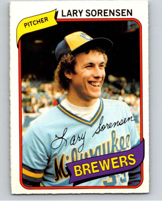1980 O-Pee-Chee #84 Lary Sorensen  Milwaukee Brewers  V79079 Image 1
