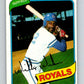 1980 O-Pee-Chee #87 Willie Wilson  Kansas City Royals  V79083 Image 1