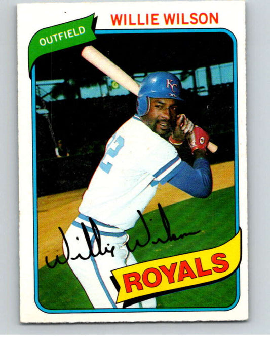 1980 O-Pee-Chee #87 Willie Wilson  Kansas City Royals  V79084 Image 1