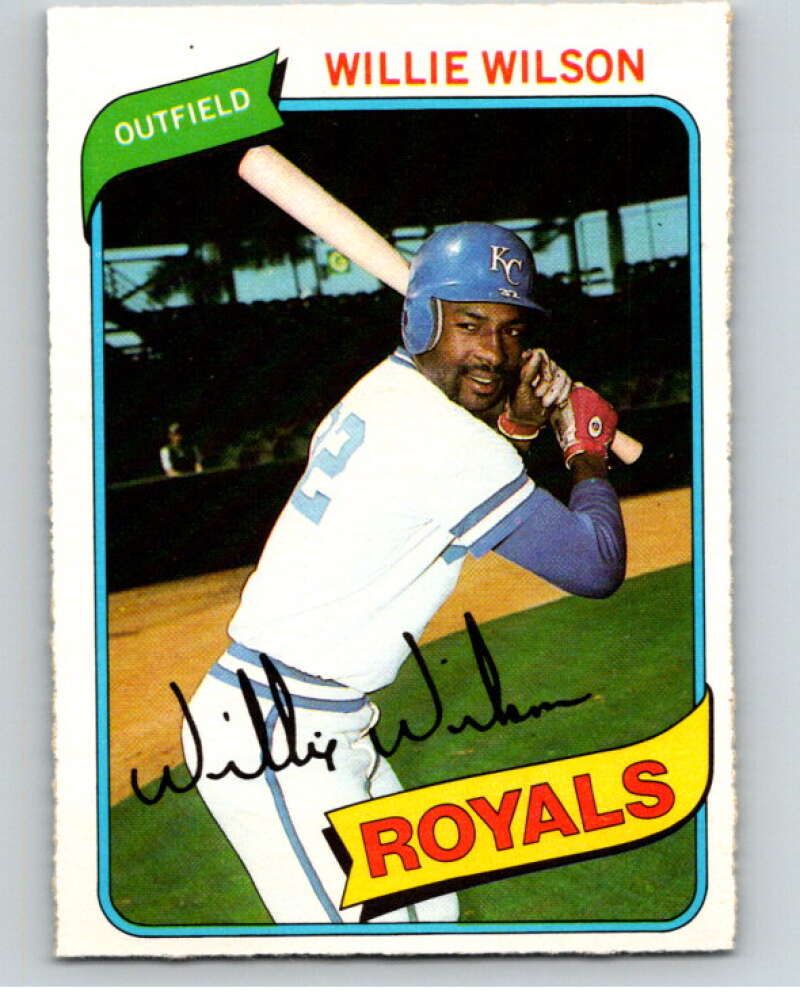 1980 O-Pee-Chee #87 Willie Wilson  Kansas City Royals  V79085 Image 1