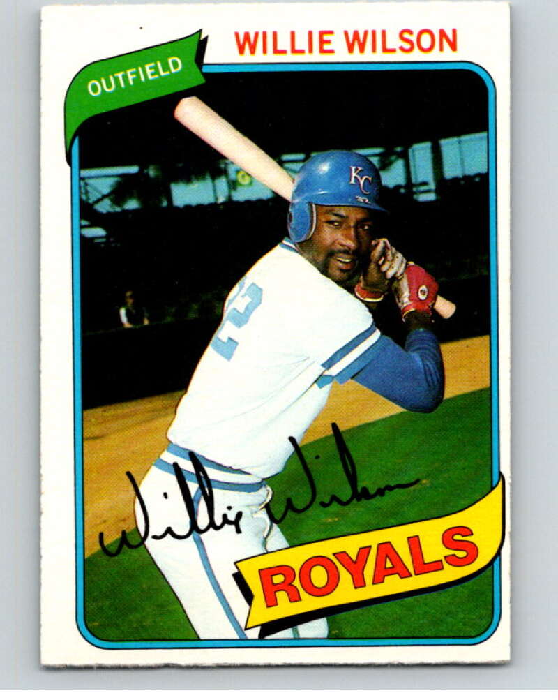 1980 O-Pee-Chee #87 Willie Wilson  Kansas City Royals  V79086 Image 1