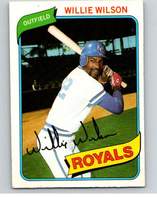 1980 O-Pee-Chee #87 Willie Wilson  Kansas City Royals  V79088 Image 1