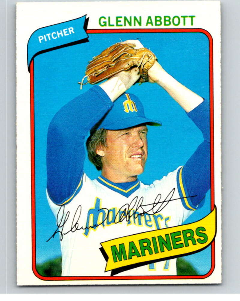 1980 O-Pee-Chee #92 Glenn Abbott  Seattle Mariners  V79101 Image 1