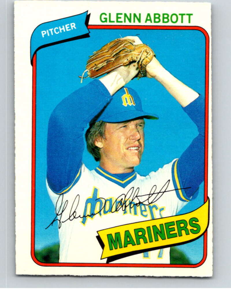 1980 O-Pee-Chee #92 Glenn Abbott  Seattle Mariners  V79103 Image 1