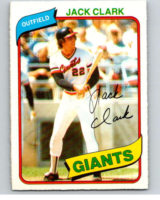 1980 O-Pee-Chee #93 Jack Clark  San Francisco Giants  V79108 Image 1