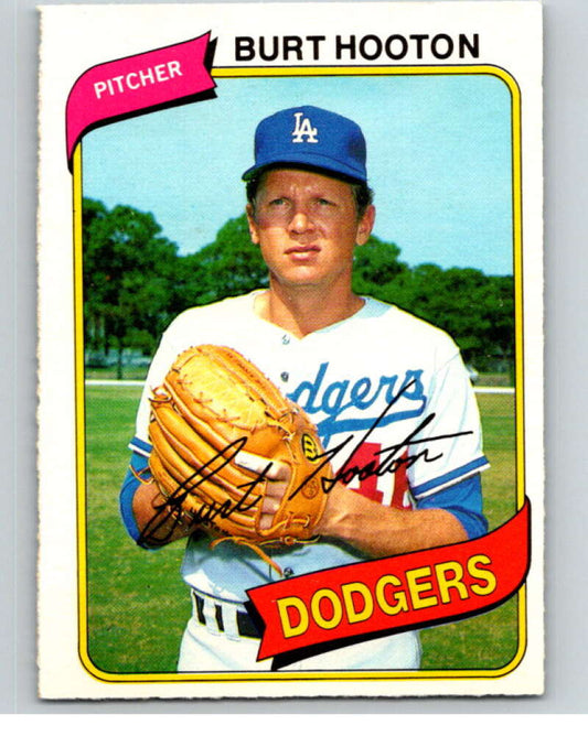 1980 O-Pee-Chee #96 Burt Hooton  Los Angeles Dodgers  V79124 Image 1