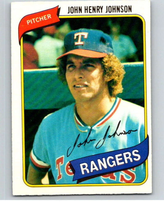 1980 O-Pee-Chee #97 John Henry Johnson  Texas Rangers  V79126 Image 1