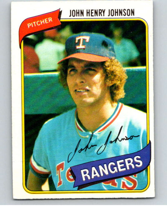 1980 O-Pee-Chee #97 John Henry Johnson  Texas Rangers  V79127 Image 1