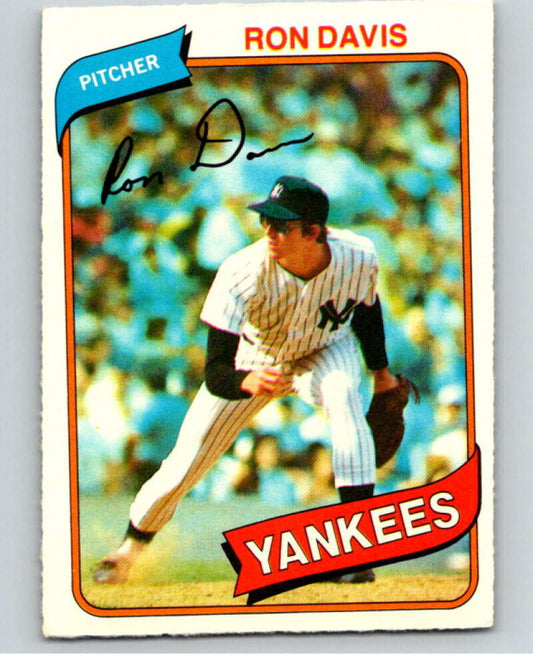1980 O-Pee-Chee #101 Ron Davis  New York Yankees  V79135 Image 1