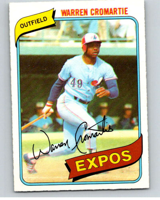 1980 O-Pee-Chee #102 Warren Cromartie  Montreal Expos  V79137 Image 1