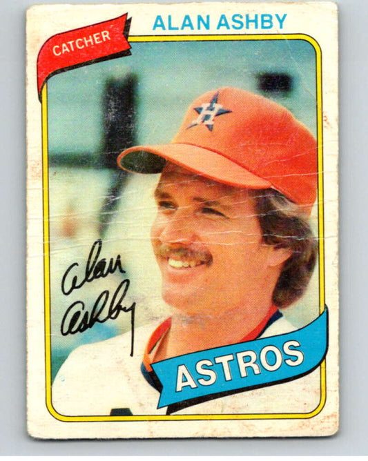 1980 O-Pee-Chee #105 Alan Ashby  Houston Astros  V79143 Image 1