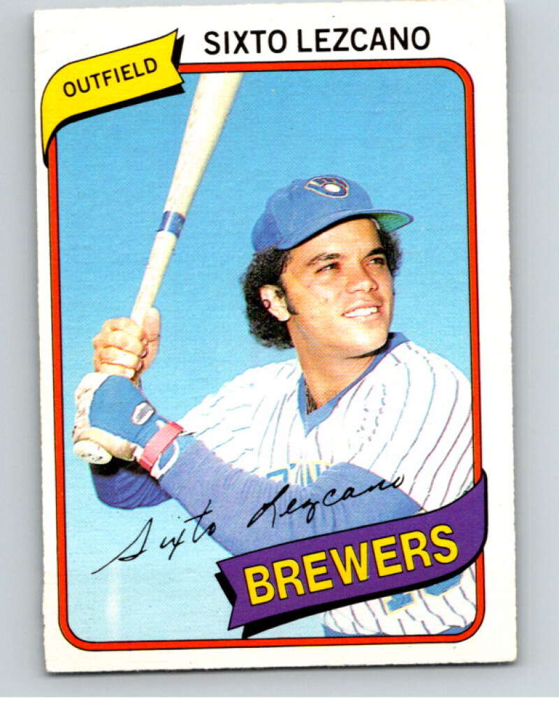 1980 O-Pee-Chee #114 Sixto Lezcano  Milwaukee Brewers  V79163 Image 1