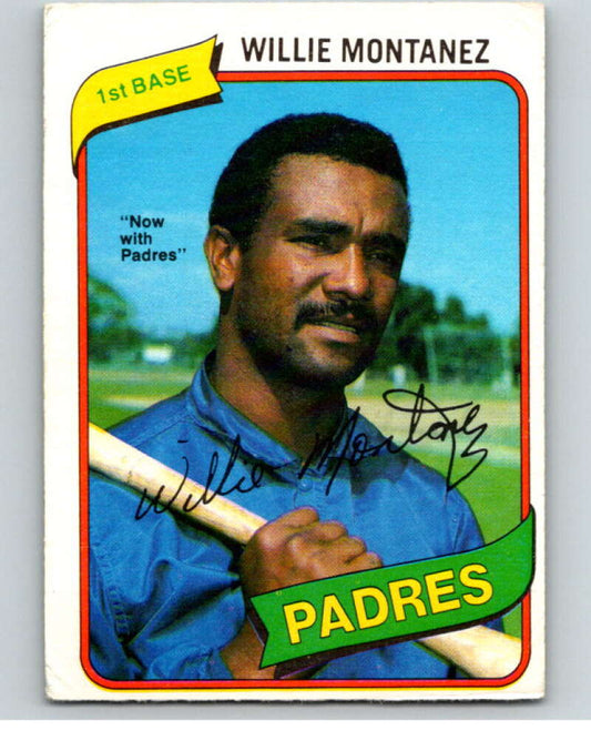 1980 O-Pee-Chee #119 Willie Montanez  San Diego Padres/Rangers  V79179 Image 1