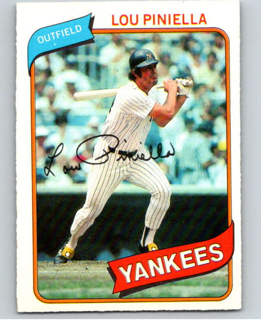 1980 O-Pee-Chee #120 Lou Piniella  New York Yankees  V79181 Image 1