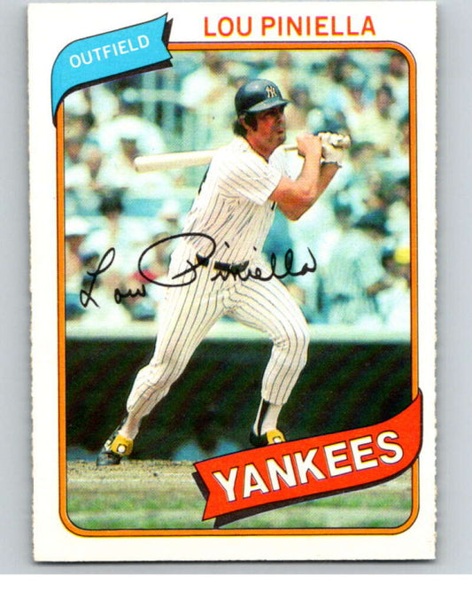 1980 O-Pee-Chee #120 Lou Piniella  New York Yankees  V79182 Image 1