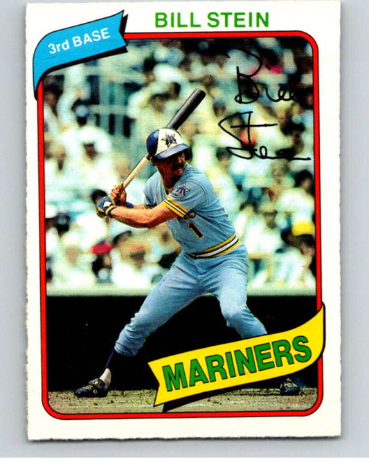 1980 O-Pee-Chee #121 Bill Stein  Seattle Mariners  V79184 Image 1