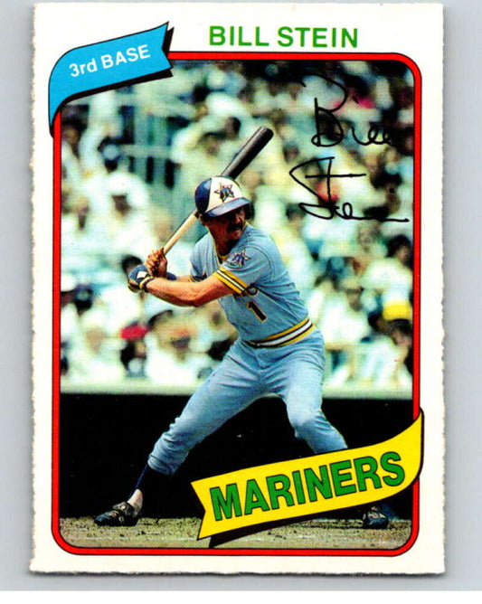1980 O-Pee-Chee #121 Bill Stein  Seattle Mariners  V79185 Image 1