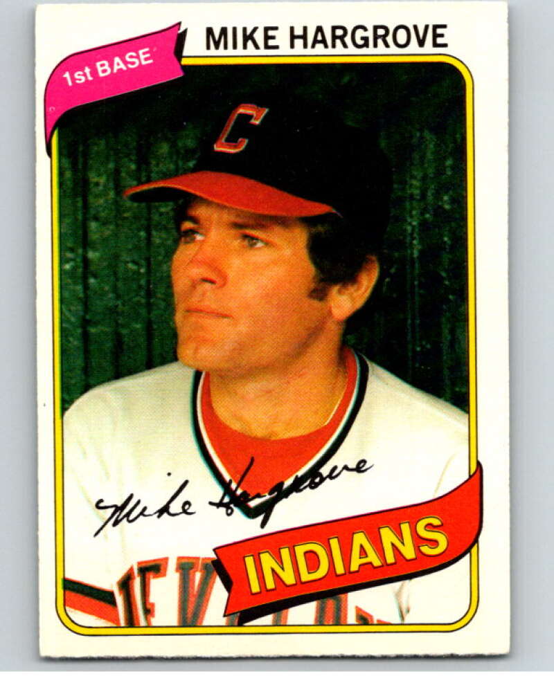 1980 O-Pee-Chee #162 Mike Hargrove  Cleveland Indians  V79324 Image 1