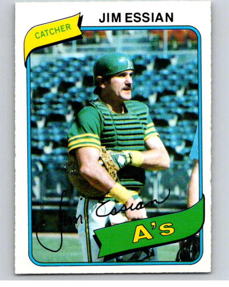 1980 O-Pee-Chee #179 Jim Essian  Oakland Athletics  V79377 Image 1