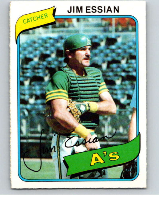 1980 O-Pee-Chee #179 Jim Essian  Oakland Athletics  V79379 Image 1