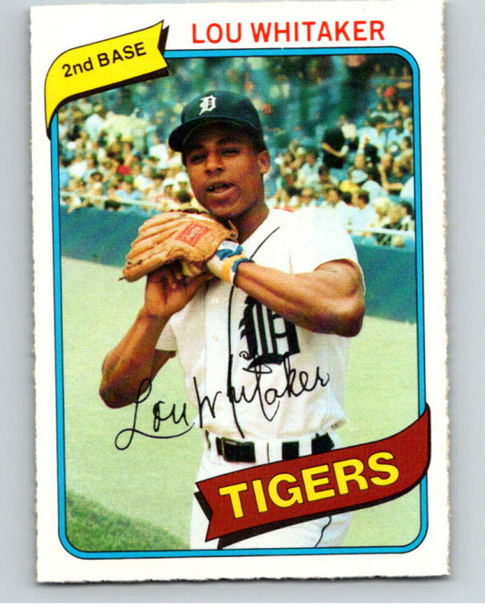 1980 O-Pee-Chee #187 Lou Whitaker  Detroit Tigers  V79411 Image 1