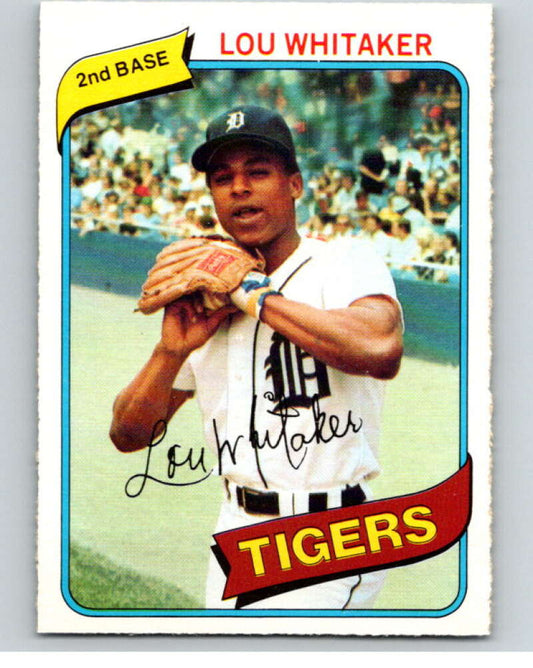 1980 O-Pee-Chee #187 Lou Whitaker  Detroit Tigers  V79412 Image 1